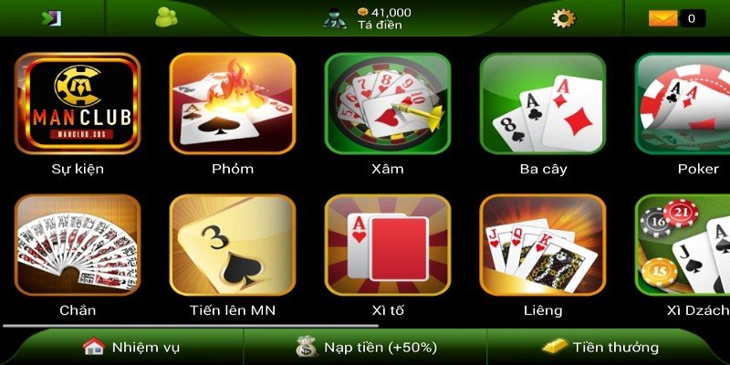 Tựa game đổi thưởng hấp dẫn ở sảnh Manclub