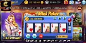 Thông tin về dòng game giải trí kinh điển mini poker cực hot